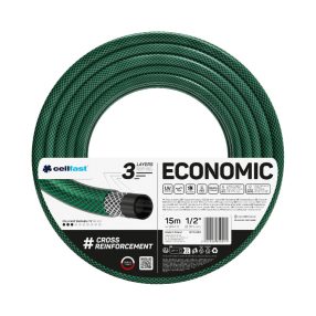   CELLFAST Locsolótömlő 3 rétegű ECONOMIC 1/2" 15 m Öntöző