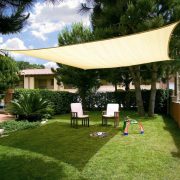   Árnyékoló poliészter bézs négyszög 3.6x3.6m 165g/m2 2012354 - Napvitorla