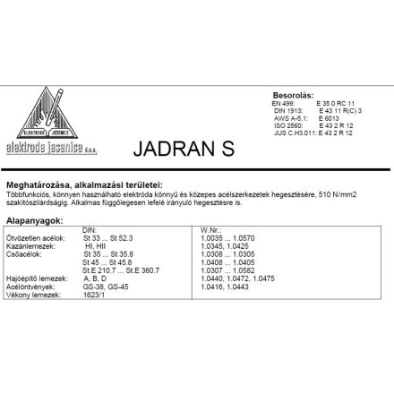 Elektróda Jadran 2.0 mm