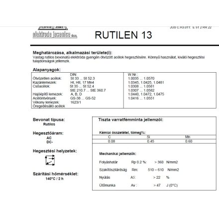 Elektróda Rutilen 13 2.0 mm