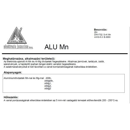 Elektróda ALU Mn 2.5 mm