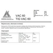 Hegesztő huzal VAC 60 1.2/15 kg SG2