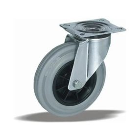   Kerék önbeállós talpas műanyag felnis (szürke) 125 33353