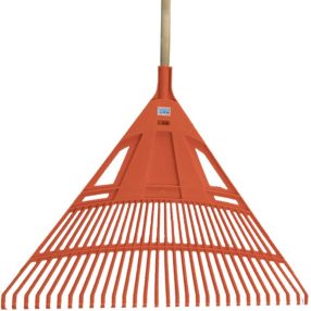   Lombseprű nagy műanyag 75cm egyenes narancssárga NYELEZETT