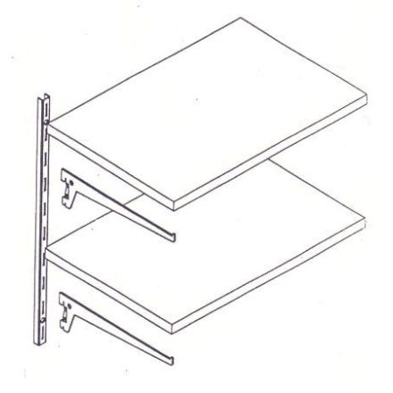 Szerszámtartó állványhoz polc 35cm 2db konzollal