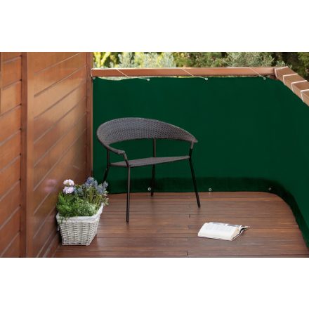 Erkélyháló fűzőlyukakkal Balcony Easy zöld 0.9x5m 160gr/m2 2020722