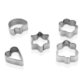 Fém süteménykiszúró 5 db-os 