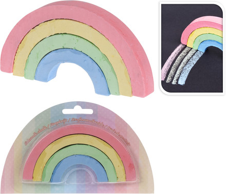 Aszfaltkréta Szivárványos 4 db 