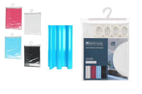 Egyszínű Zuhanyfüggöny 180x180 cm 