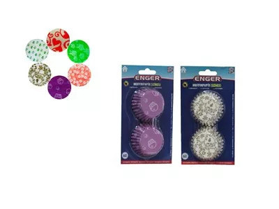 Eng306 Muffinpapír Közepes Színes60