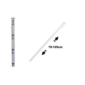 Teleszkópos zuhanyfüggönyrúd  fehér 70–120 cm ENG592