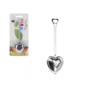 Teatojás Fém Szív Alakú Eng-569