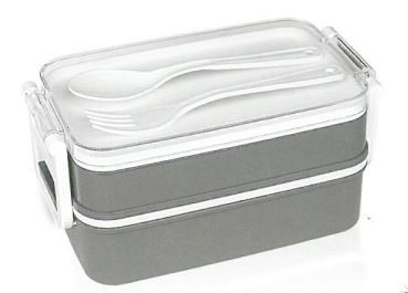 Uzsonnás doboz evőeszközzel Aqua lunch box 