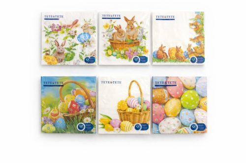 Húsvéti  szalvéta 3 rétegű 20 db-os