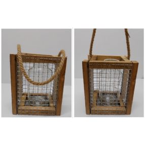 Sq21032-2 Szögletes Lampion 19Cm SQ21032-