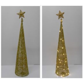   Karácsonyi álló dekor világítás – 90 cm, arany színű  AT220718