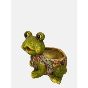 Dekor Kő Béka Kaspó 13Cm 241162 D