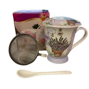 Teásbögre szett levendula, díszdobozos  JS123154