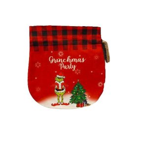   Karácsonyi dekor Mikulászsák  Grincs  24 × 25 cm  AT24-315072