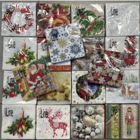 Karácsonyi szalvéta, 3 rétegű, 20 db-os