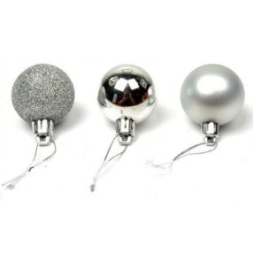 Gömb 3Cm12Db Ezüst JS171144