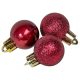 Gömb 3Cm12Db Piros JS171145