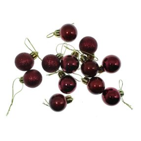 Gömb 3Cm12Db Bordó JS171146