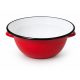 Zománcozott retro füles vájling, 30 cm, piros