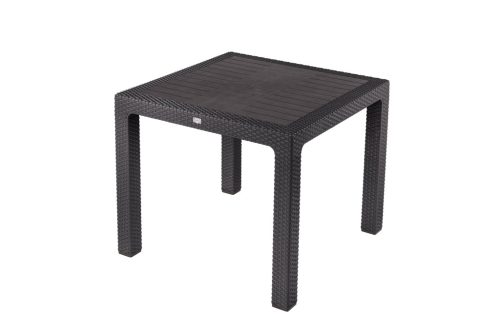 Rattan Asztal 90x90 cm Barna