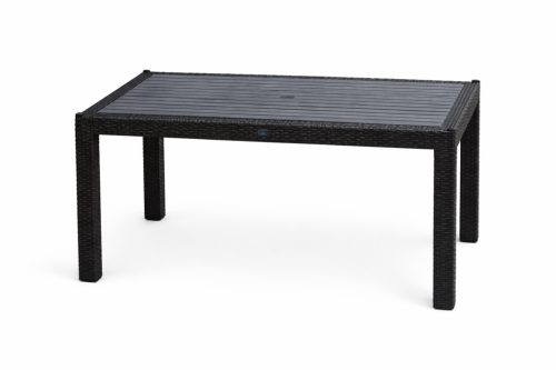 Rattan asztal 150x90 cm – antracit 