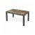 Rattan asztal antracit színben 150×90 cm