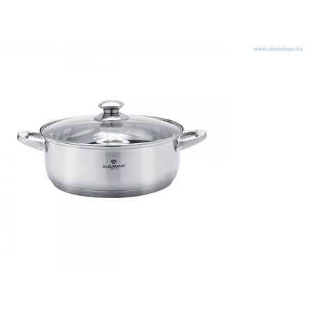 Satin Gourmet Line Blaumann Satin Gourmet Line rozsdamentes acél lábas fedővel, 28 cm, 7 literes, szatén (BL-3312)