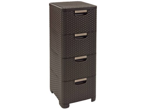 06605-210 Rattan 4 Fiókos Tároló Ba