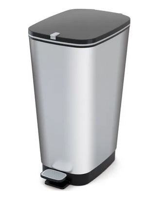 Curver Chic Bin Fémhatású Pedálos Szemetes 45 L