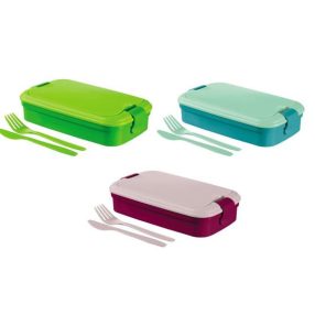 Lunch&Go Ételtartó+Evőeszköz