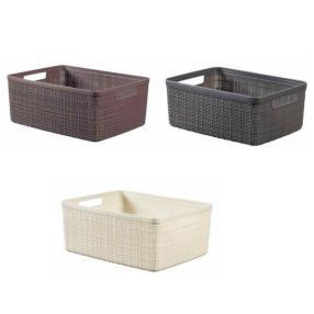 Jute Kosár M 36X28X15 Cm