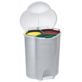 Curver Trio Pedálos Szemetes 2 x 17 L +1 x 6 L