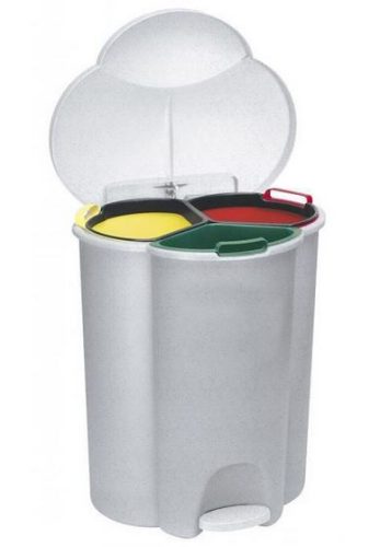 Curver Trio Pedálos Szemetes 2 x 17 L +1 x 6 L