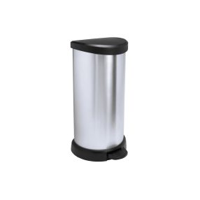 Curver fém hatású pedálos szemetes 40 L