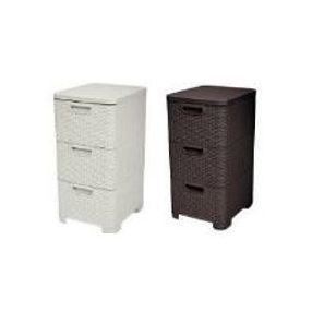 Rattan Fiókos Tároló 3X14 L