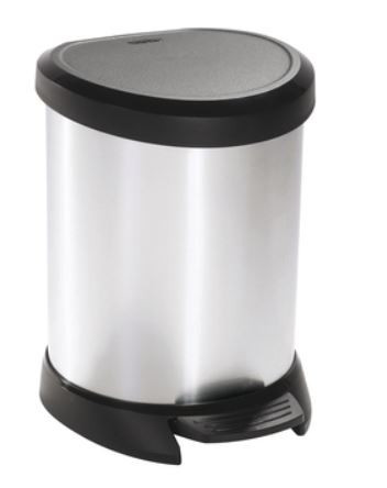 Fémhatású Ped. Szemetes 5 L