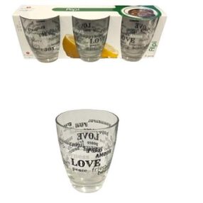 Üdítős pohár 3,1 dl, 3 db-os szett  20386743N