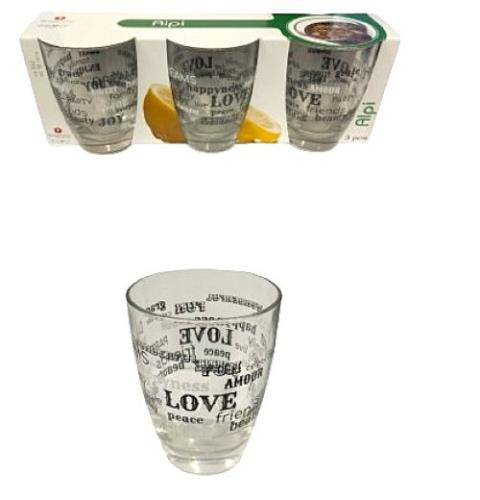 Üdítős pohár 3,1 dl, 3 db-os szett  20386743N