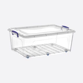 Tároló doboz tetővel,kerekekkel 58 L 30159