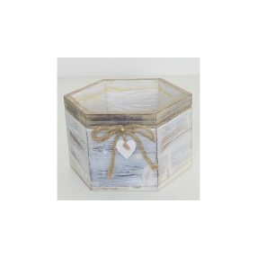 Kaspó Fából 6Szög 140-W-603/M 