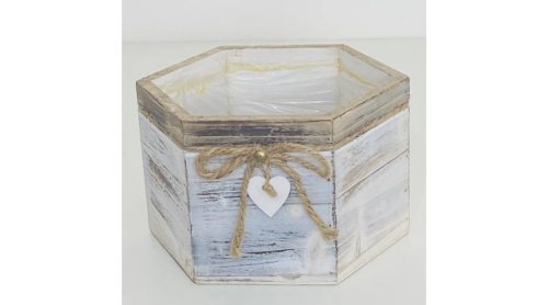 Kaspó Fából 6Szög 140-W-603/M 