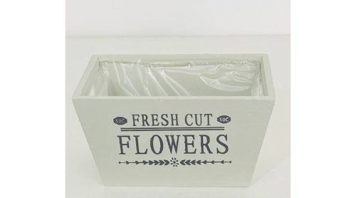 Fa Kaspó Fehér Tégla 232-W-206/M 