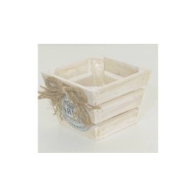 Fa Kaspó Natur Kocka 232-W-207/S 