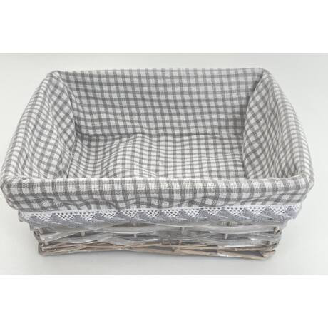 Vesszőkosár Szürke Kockás 68-05/M VESS