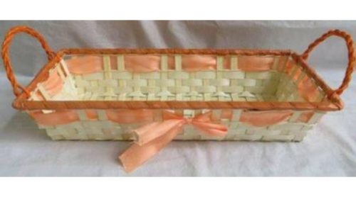 Bambusz Kosár Tégla Narancs Sz 8-97 BAMBUSZ